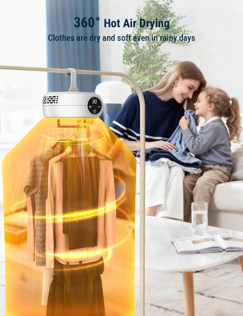 Premium Portable Electric Clothes Dryer Wardrobe with Smart Digital Control