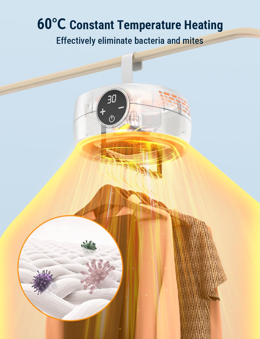 Premium Portable Electric Clothes Dryer Wardrobe with Smart Digital Control