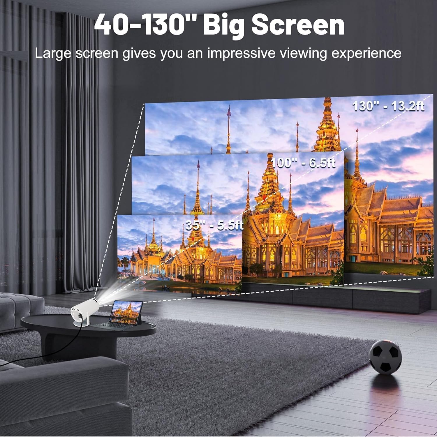 4k Portable Mini Projector