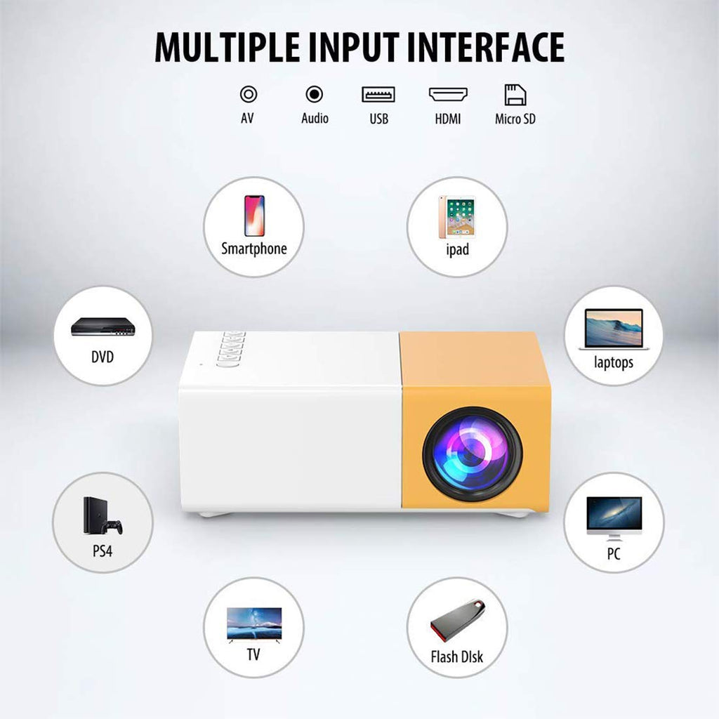 Mini Portable HD Projector – Smart Home Theater & Entertainment Device